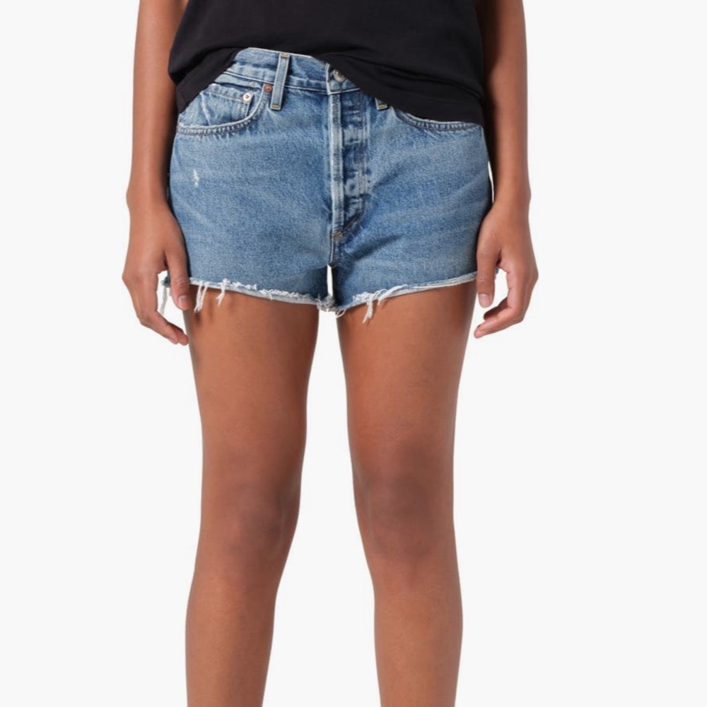 Agolde Blue Jean Shorts